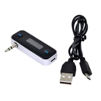 

10pcs/lot 3.5mm in Car AUX FM Transmitter Radio Adapter With Charge for iPhone 6 & Plus & iPad & Samsung Phone & Tablet