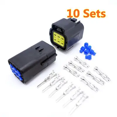 10 Pairs 9 Pin Automotive 2.8mm Electric Wire Connector Plug Ebike Scooter Car
