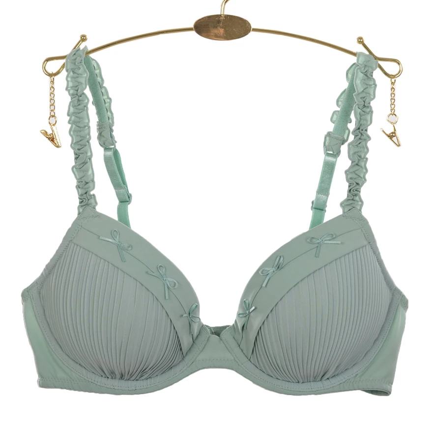 

Women's Comfort Bra Breathable Green Bralette Elegant Everyday Bras For Women Underwear