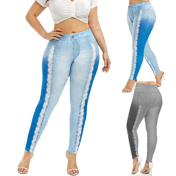 Waist Women Yoga Pants Push Up Outdoor Casual Ladies Trouser Patchwork Skinny Pants Workout Fitness Pants  Clothing