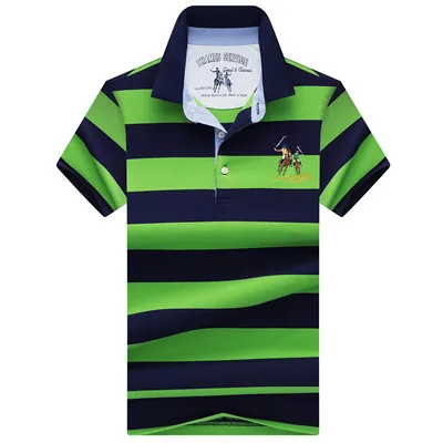 Мужские поло бренд высокого качества Tace& Shark camisa polo masculina 3D Вышивка Повседневная и рубашка-поло в деловом стиле мужские с коротким рукавом - Цвет: DK3882-GREEN