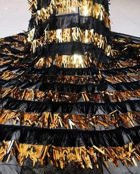 

beautiful Sat-1.2502 Nigerian fabric for party dress new African embroidered lace fabric