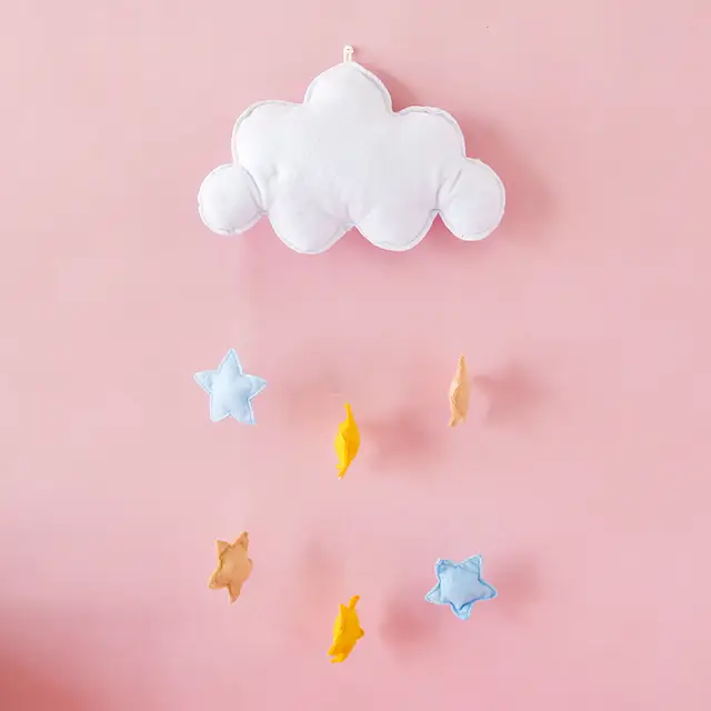 1 Pc Lovely Wool Felt Cloud Ceiling Crib Hanging Decoration