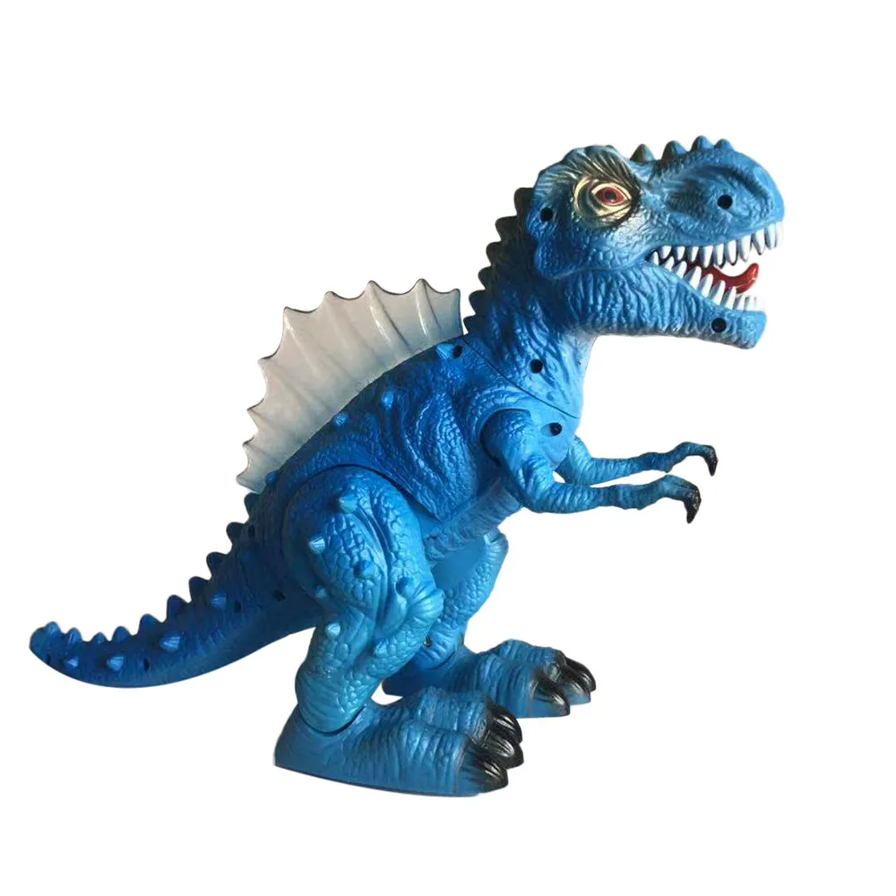 Желтый/синий ходячая игрушка дракона Электрический ревущий Тиранозавр Рекс, динозавры Рождественский подарок детские игрушки