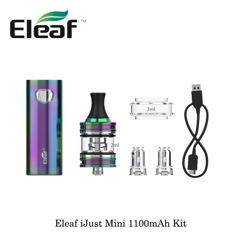 Стартовый набор Eleaf iJust Mini 1100 мА/ч электронная сигарета MTL/DL встроенный
