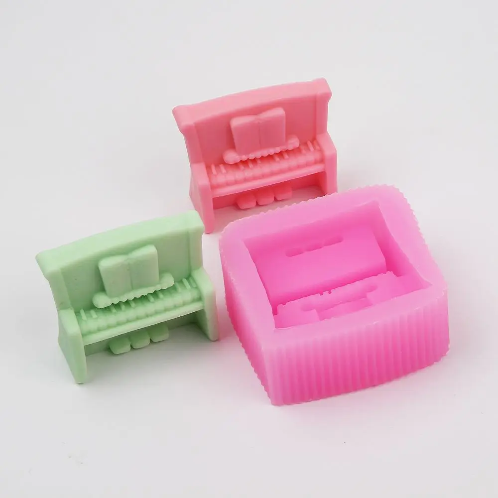 Luyou 3D Piano Silicone Mold Cake Decorating Fondant Mold