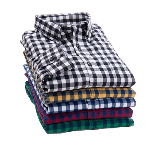 2016 spring plaid shirt male long-sleeved shirt plus size youth office business casual shirt men