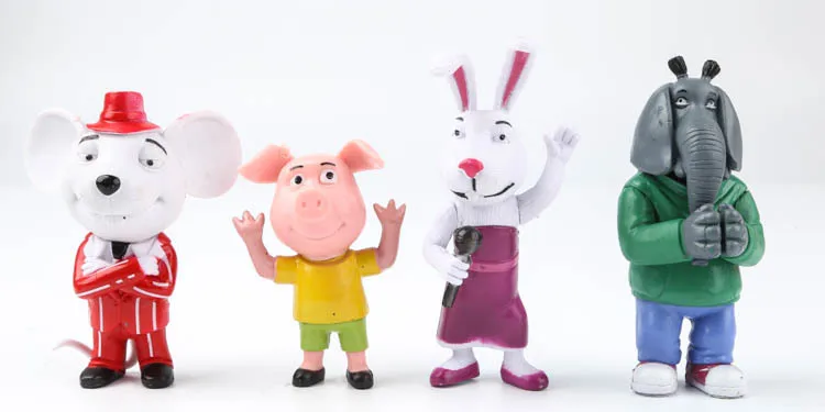 Skup 8 sztuk partia 7 10 cm Cartoon Movie śpiewać figurka zabawki Buster księżyc Johnny lalki figurki anime akcji i figurki do zabawy