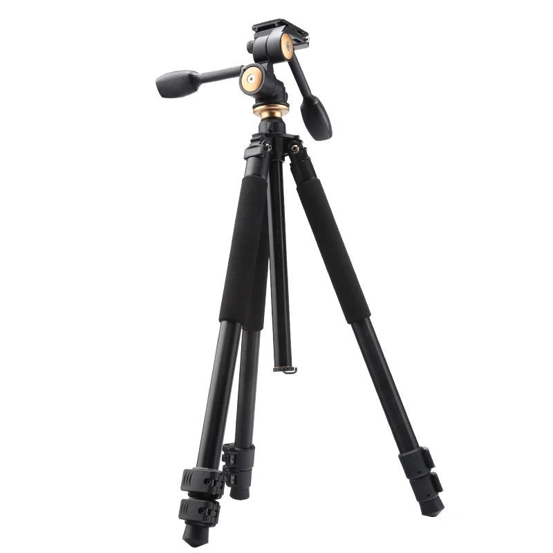 

Q550 professional aluminum camera tripod stand 1720mm flip leg lock camera stative with 360 degree handle head for digital dslr