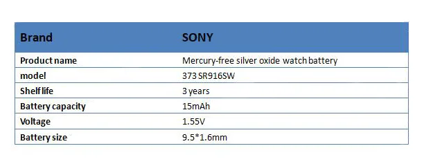 1 шт. sony 1,55 в 373 SR916SW 916 SR916 оксид серебра часы батарея 373 SR916SW 916 Кнопка монетница Сделано в Японии