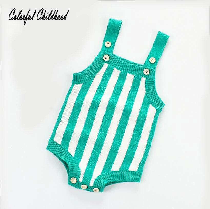 green and white striped overalls