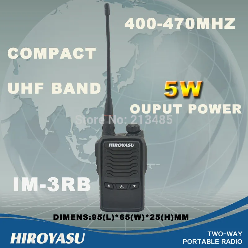 Hiroyasu UHF 400-470 мГц компактный мини Портативный двусторонней Радио/ручной Двухканальные рации/трансивер