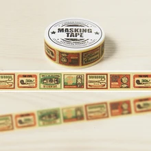 

Self-restraint paper tape diy vintage small items 15mmx10m Japan paper masking tape
