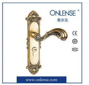 Classical copper locks antique lock villa door room bright gold and plated |