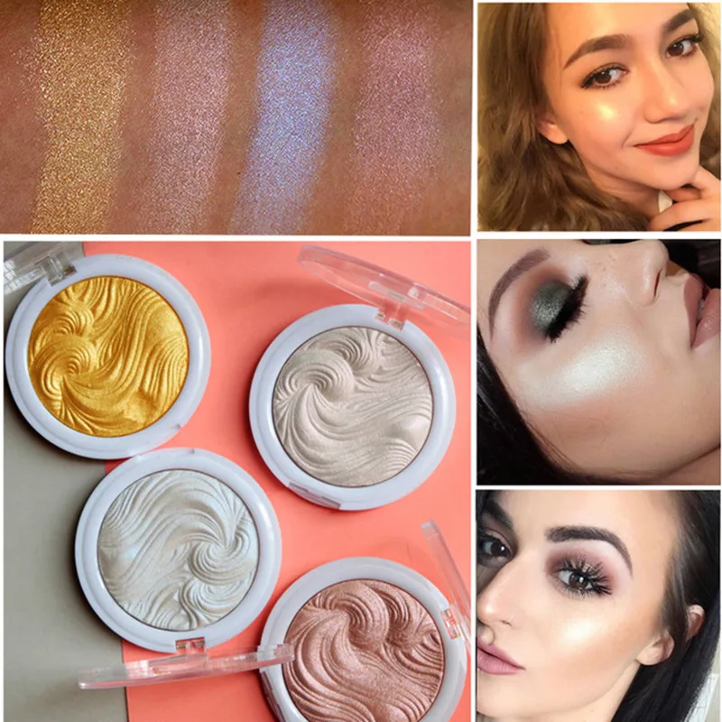 MISS ROSE Shimmer Highlighter Baked Glitter Primer Bronzer Contour