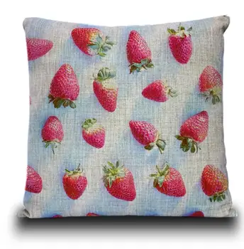 

2015 NEW Creative strawberries pillow,fruit strawberry Pillow cushions,Linen Pillow in Home decoration sofa cushions