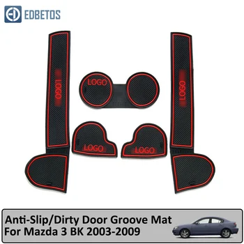 

Door Groove Mat For Mazda 3 BK 2003 2004 2005 2006 2007 2008 2009 MK1 MPS Anti-Slip Mat Gate Slot Coaster Anti-Dirty Mat 5 PCS