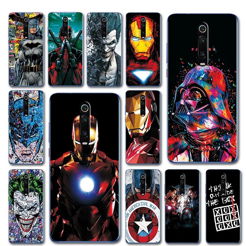 

For Xiaomi Redmi K20 Pro Case Cover Redmi 7A Redmi Note 7 Novelty Captain America on TPU Phone Case For Xiaomi Redmi K20 Bags