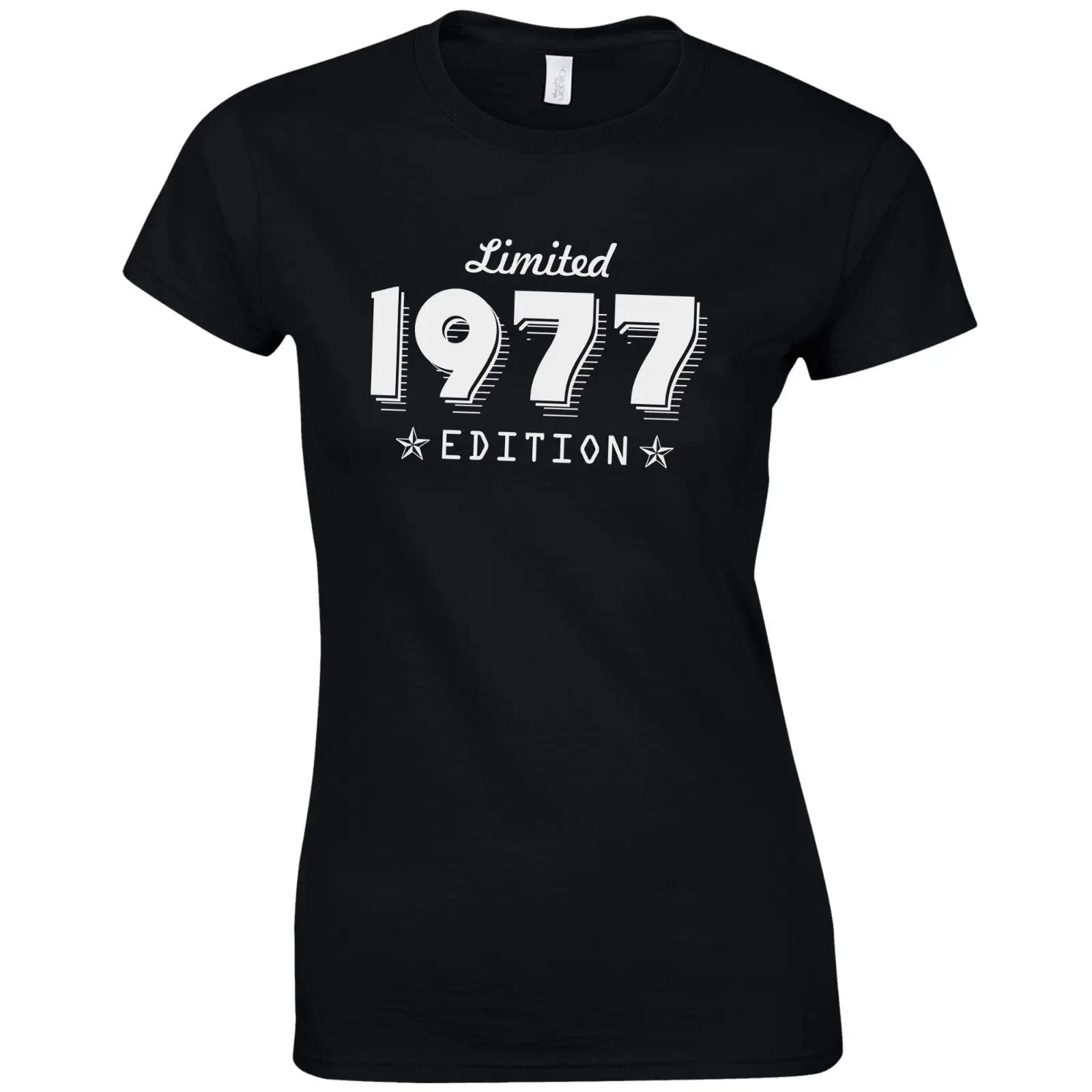 

Bulk Crew Neck New Style Limited Edition 1977 Fitted Born 40Th Year Birthday Present Gift Short Sleeve Tee Shirt For Women