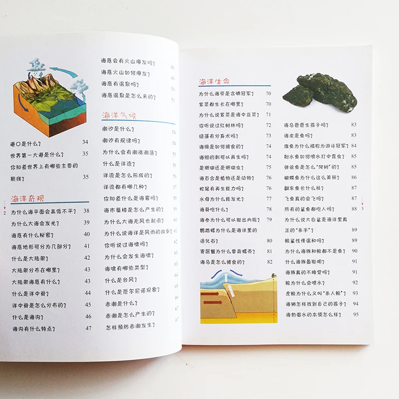 100000 Whys о океан и море китайская книга для детей упрощенных символов с пиньинь