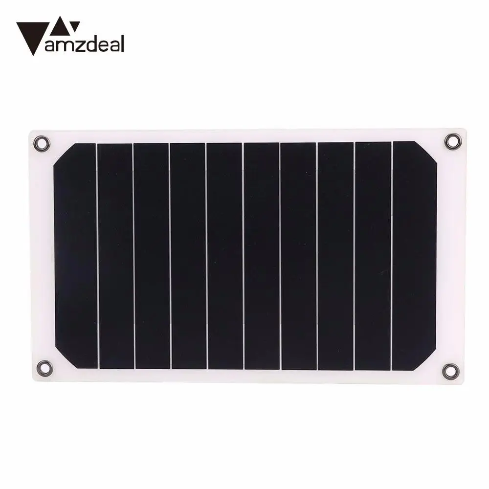 

Amzdeal 6W DC 5V High Efficiency Foldable USB 2.0 Solar Power Bank Panel Backup Phones Battery Charger Outdoor Camping