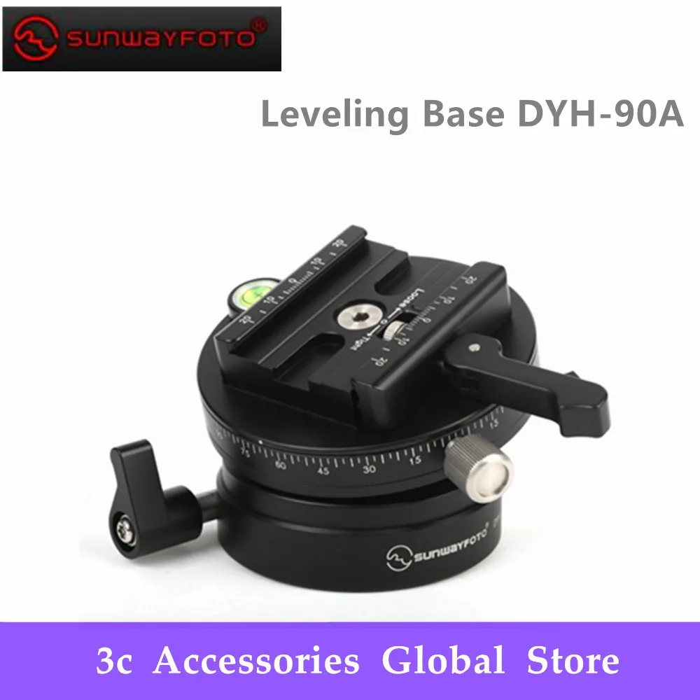 

SUNWAYFOTO Leveling Base DYH-90A Level Tripod for DSLR Camera Tripode Ballhead Tripod leveling base Panoramic LevelTripod
