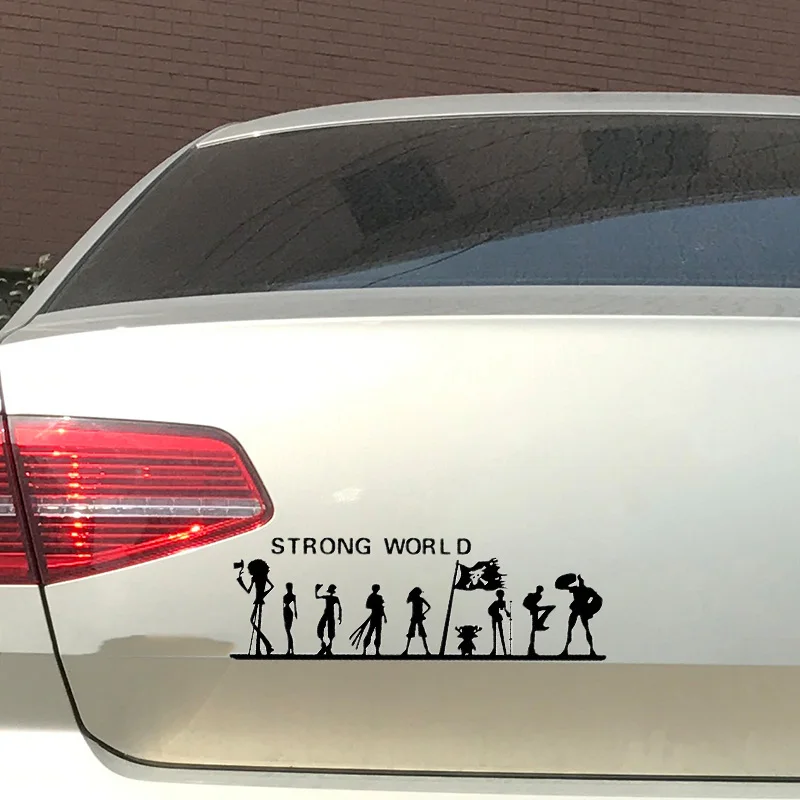1pc SEEYULE One Piece Strong World Car Sticker Pirate Luffy his friends Vinyl Car Body Trunk Decor Reflective Sticker Label 1pc SEEYULE One Piece Strong World Car Sticker Pirate Luffy his friends Vinyl Car Body Trunk Decor Reflective Sticker Label