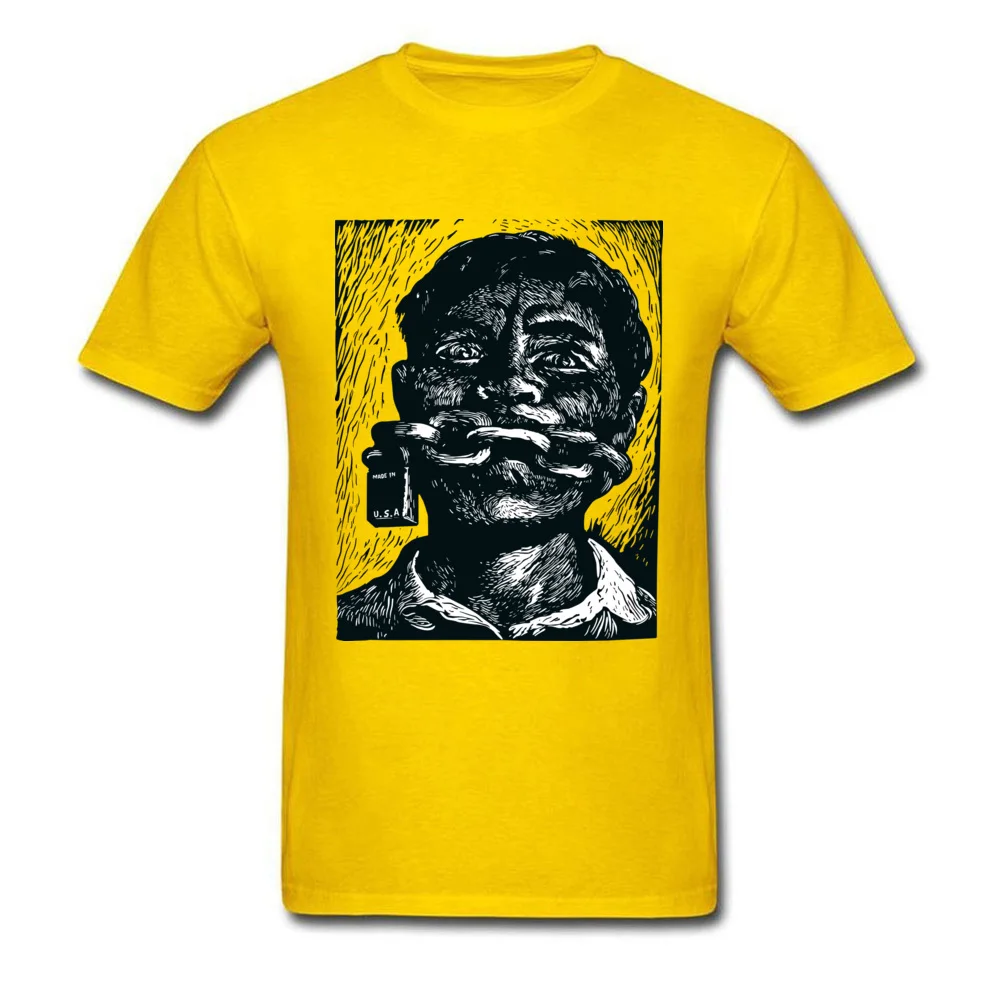 Tops Shirts Made in USA ostern Day Designer Funny Short Sleeve All Cotton Crewneck Men's T-Shirt Funny Tee-Shirt Made in USA yellow
