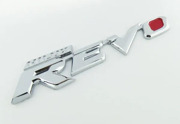 Авто хром Красный HILUX REVO для REVO M70 M80 эмблема значок стикер