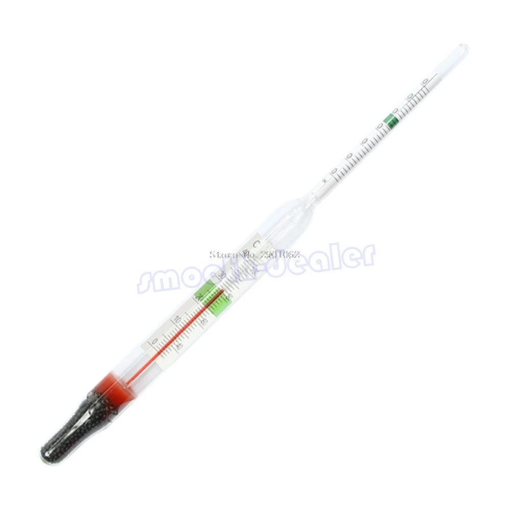 

Aquarium Glass Float Hydrometer With Thermometer Salt Marine -B119