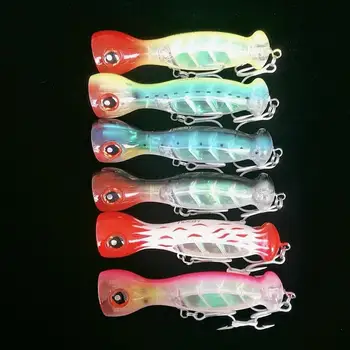 

15cm 50g top water Hard Bass Baits 3D Eyes Artificial Crankbait Treble Hook Trout Pesca Tackle Lure