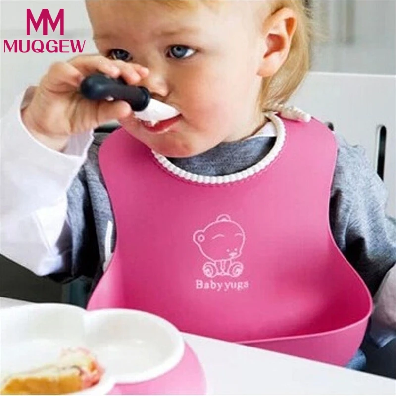 

Baby Food Silicone Bibs Cute Animals Meals Saliva Feeding bib baberos Newborn Functional bib bavoir bebe babador de silicone