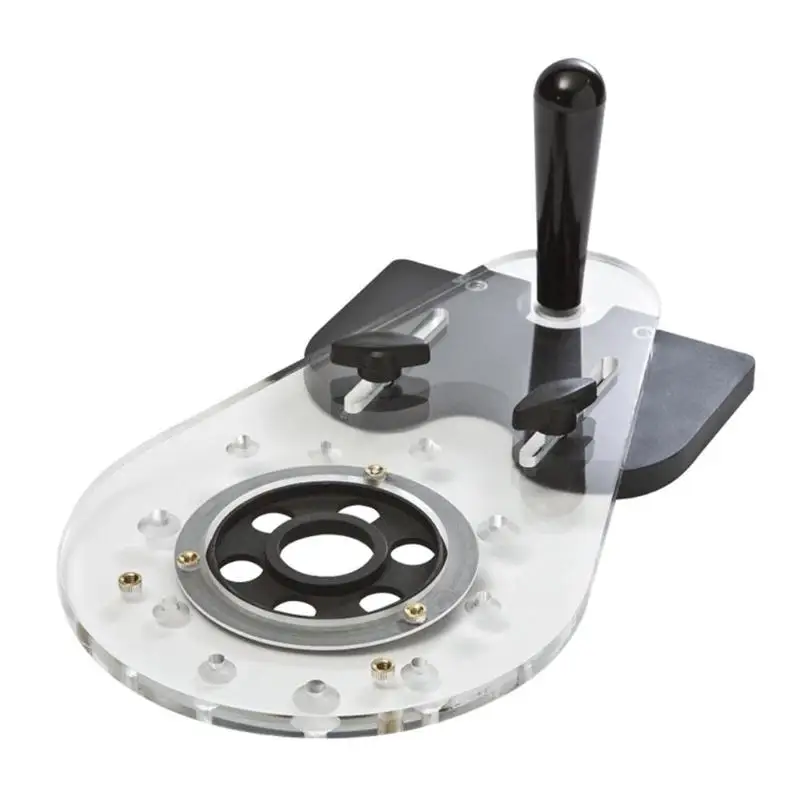 

Universal Router Base Power Router Accessories Woodworking Wood Dowel Puncher Drill Guide Locator Jig Kit Pocket Hole Jig Set