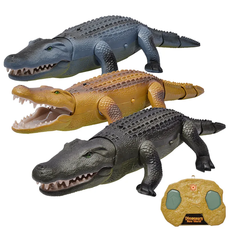 

Real Life Electric Remote Control RC Crocodile Toy Luminescent Sound Animals Crawling Crocodile Kids Funny Toy For Children Gift