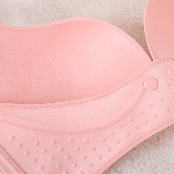 Cotton Nursing Maternity Bra Front Closure Wireless Adjustable Nursing Bras Breastfeeding Bra For Pregnant Women Underwear