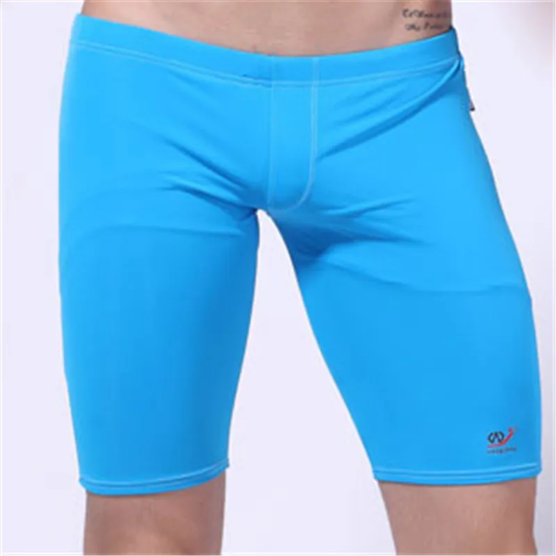 WJ brand Men's Sportswear Swimsuit Solid Swim Trunks Men's Brand