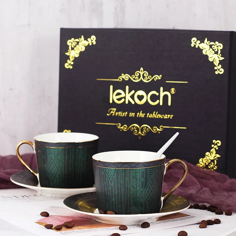 Lekoch кофейные чашки тарелки уникальная кружка Чайные сервизы фарфоровые блюдце китайский костяной фарфор многоразовая чашка чай время подарок для пары