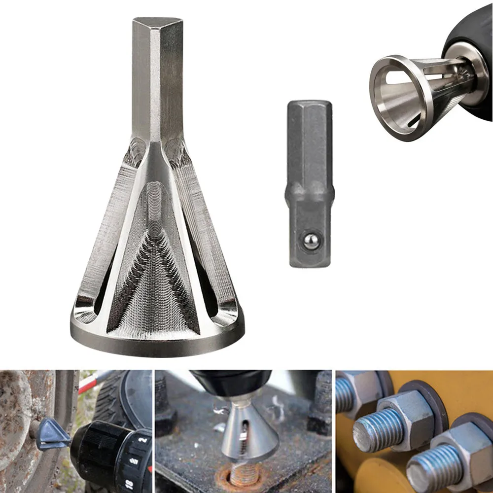 

Stainless Steel Deburring External Chamfer Tool Drill Remove Burr Bolt Repairer Power home work Woodworking Hand Tool#sw