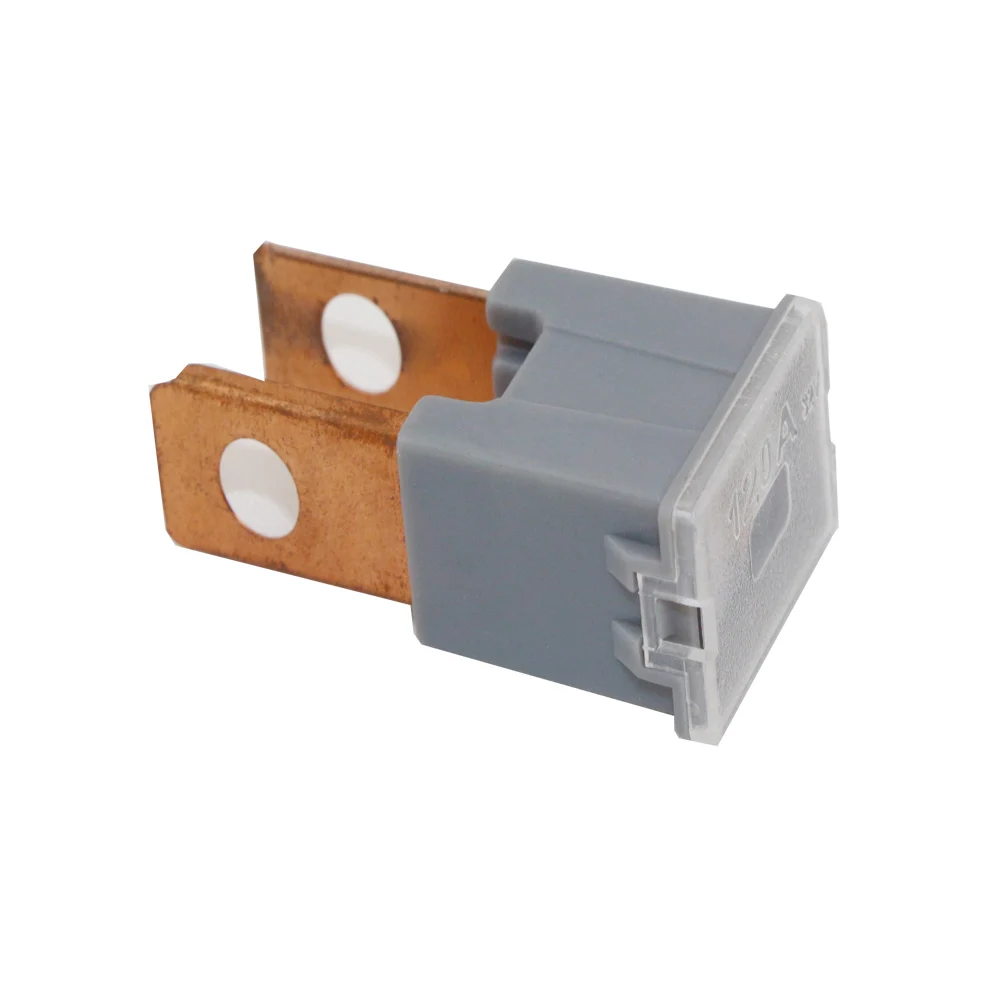 Vehicle Car Gray Slow Blow Male PAL Straight Blades Fuse 120Ain Fuses