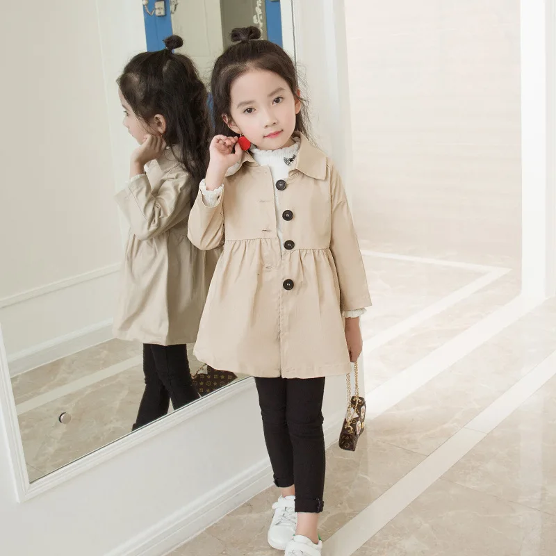 High Autumn Girl Trench Coat Children Parka Outerwear & Coat for 2 6
