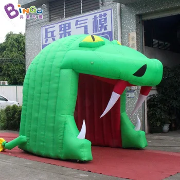 

Snake Shaped Inflatable Football Tunnels, 3.5*2*3m Inflatable Snake Tent Tunnel for American Football Event Play