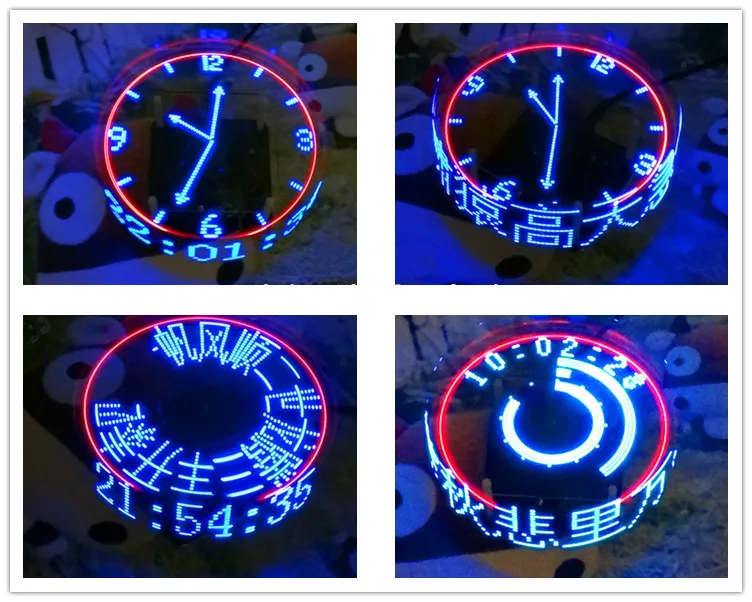 

DIY Rotating LED Kit POV Welding Training Kit Upgraded Version - Blue Free Shipping