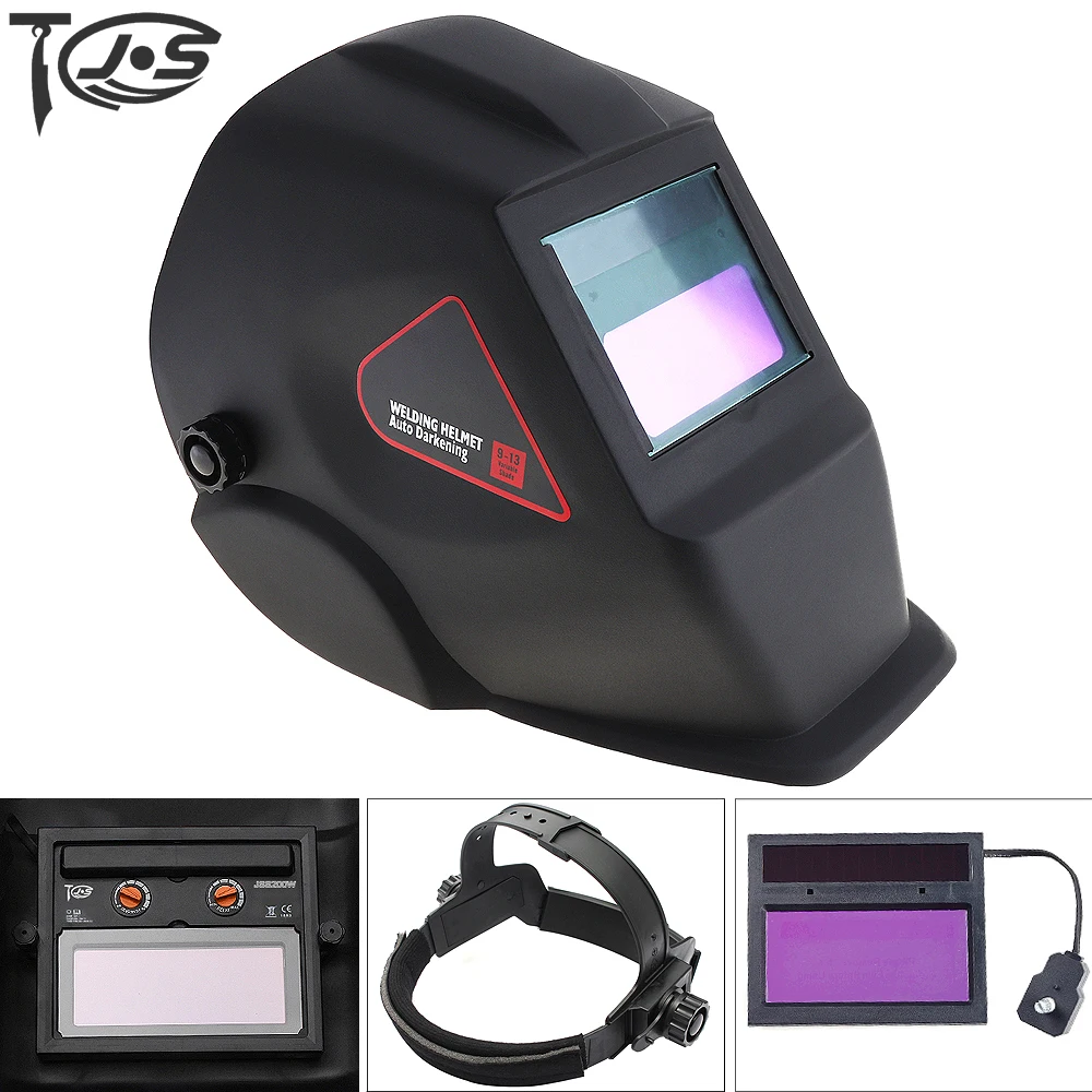 

New Automatic Variable Light Solar Welding Mask with Solar Power Auto Darkening Filter Lens Hood and Solar Charge Function