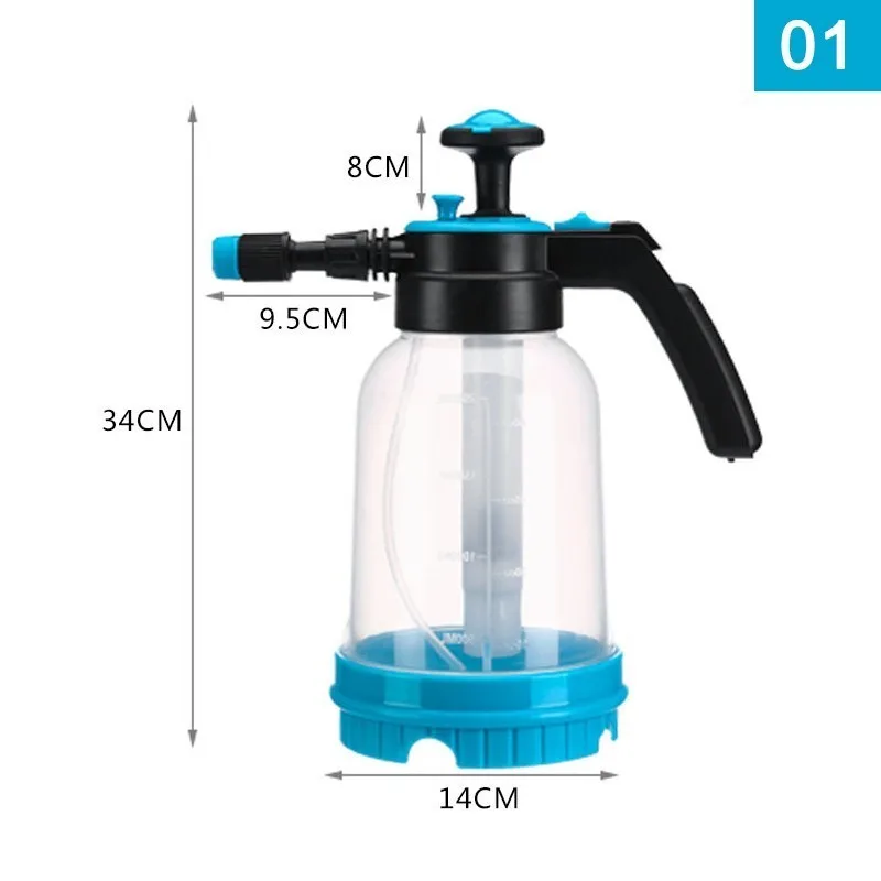 Gardening Pressure Water Spray Bottle Portable Garden Irrigation Plant Flower Watering Can Pump Pressure Sprayer Cleaning Tools - Цвет: 01