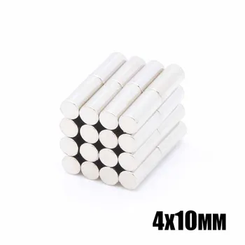 

500pcs 4x10 mm Disk magnet N35 Round Cylinder Strong Disc NdFeB Rare Earth Magnet 4*10 mm Neodymium Magnets 4mm x 10mm