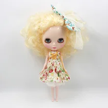 Обнаженная кукла blyth, желтая кукла с фабрики волос, подходит для DIY игрушка BJD для девочек