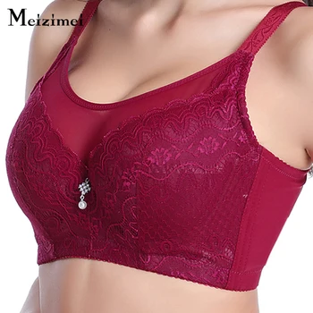 

Meizimei Bras for Women Sexy Lace Bralette Plus Big size Underwear Underwire Push Up Brassiere Girl Intimates Crop Tops Lingerie