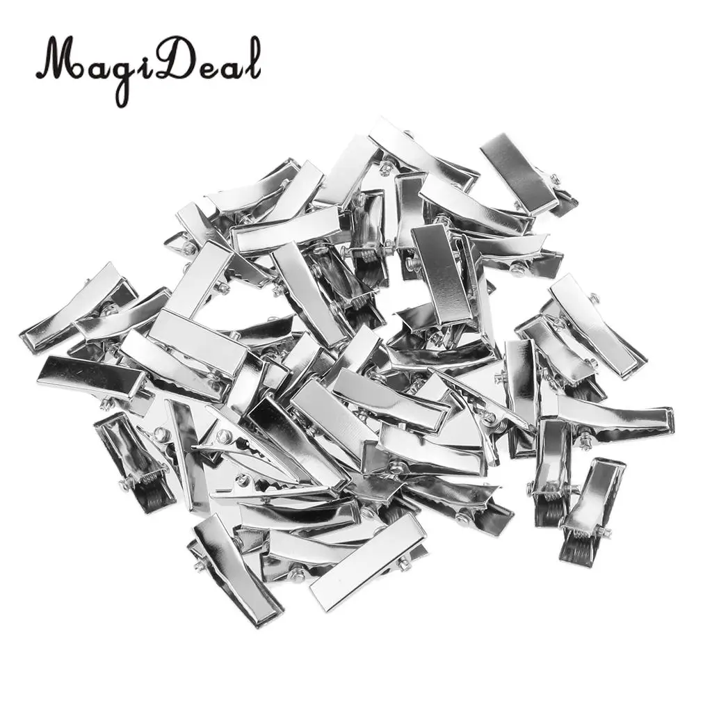 MagiDeal High Quality 50Pcs/Lot Mini Alloy Hairpin for Dolls DIY Making Princess Headwear Hair Clip Girls Children Gifts Acce