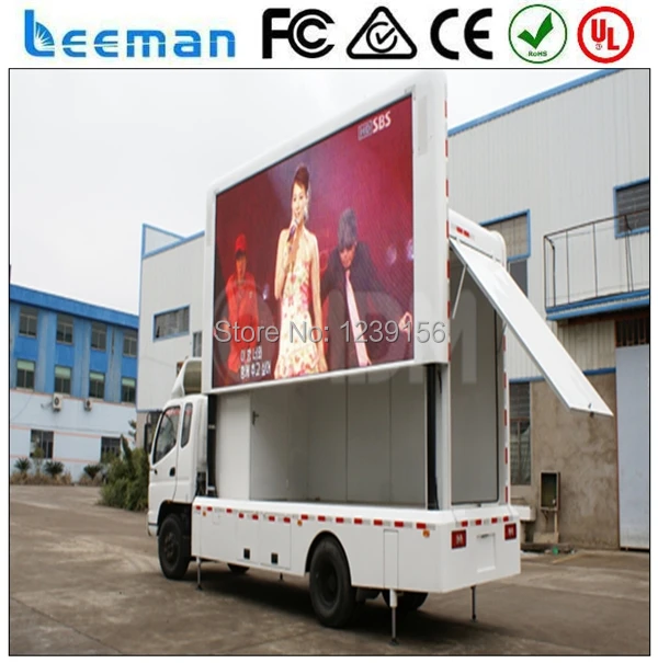 Leeman p10 vehicle led display advertising P10 led video
