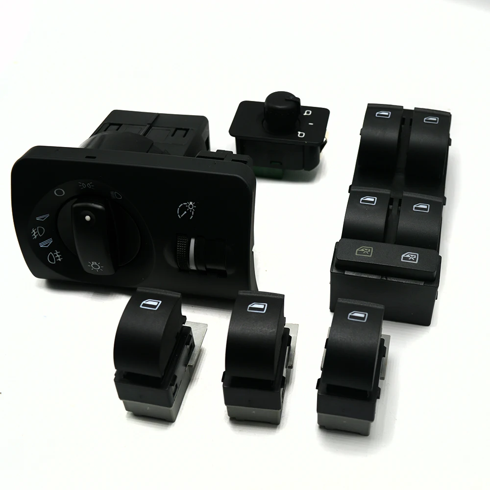 For Audi A6 C5 RS6 S6 Allroad Side Mirror Window Headlight Control Switch 4B0 959 851 855 4B1 565A 941 531E | Автомобили и